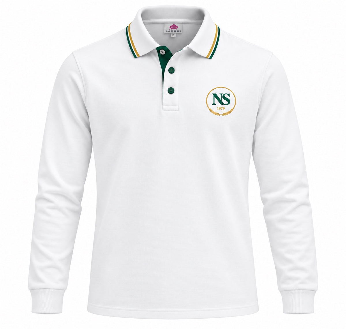 Polo manches longues New School - détail