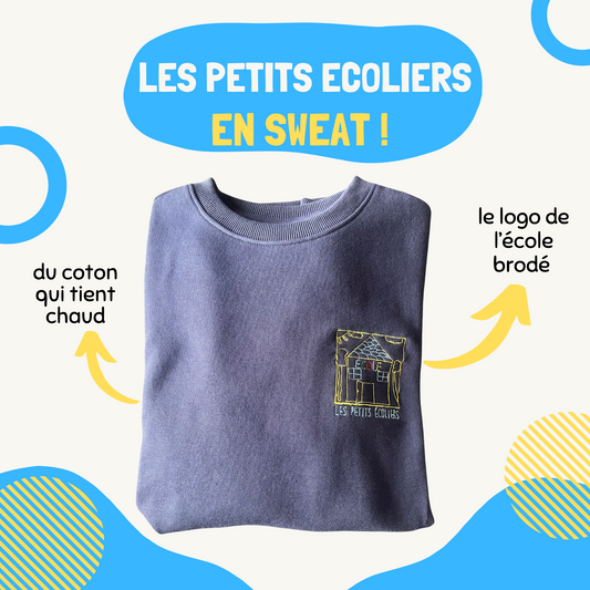 Sweat shirt col rond - Les petits écoliers