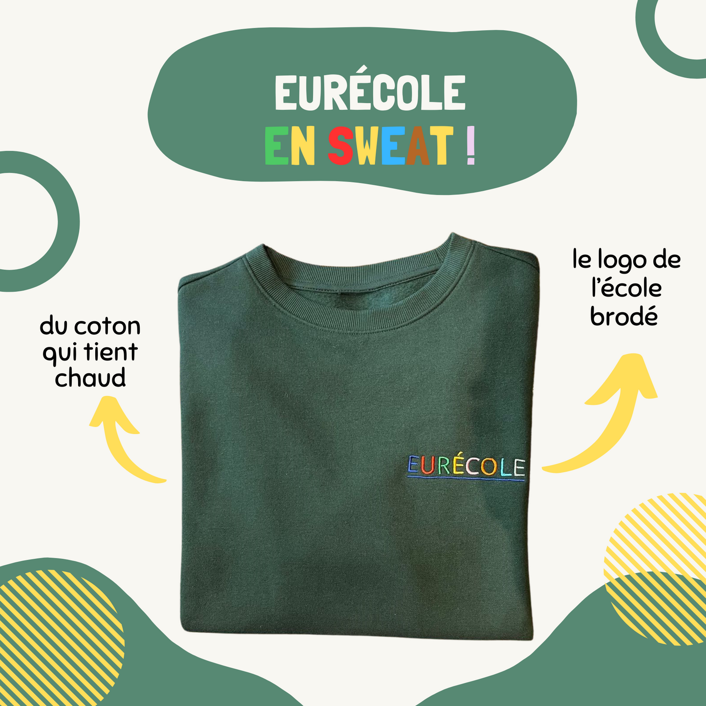 Sweat shirt col rond - Eurécole